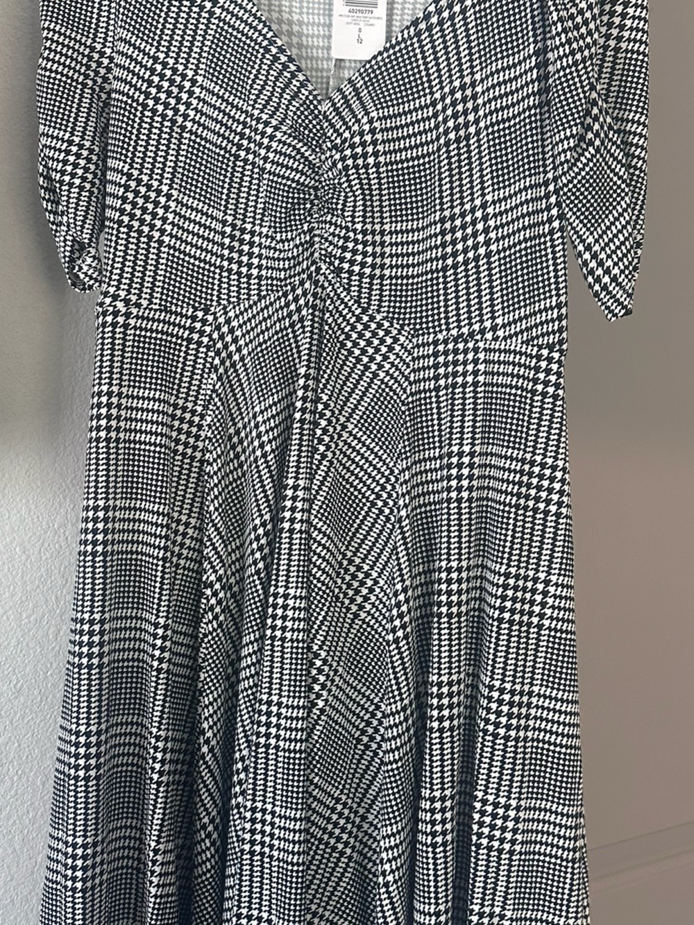 torrid Black & White Plaid Twist-Front Midi Dress
